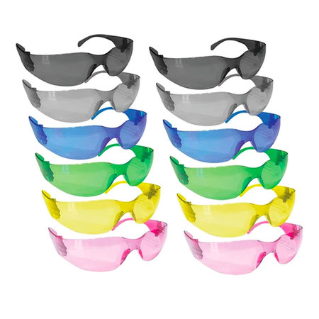 Bison Life Keystone Full Color Variety Safety Glasses (12-Pack) BL-KSSG1-CLCT-ADP-12